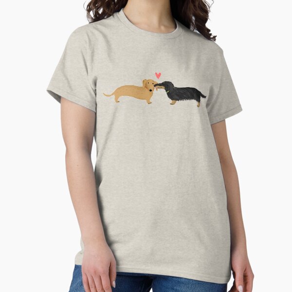 Item preview, Dachshunds Love Dogs with Heart Cute Wiener Dogs designed and sold by Jenn Inashvili.