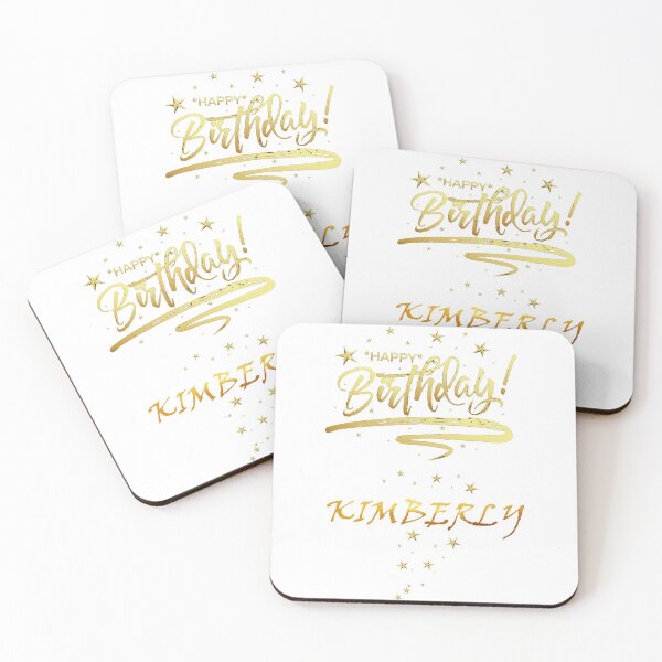 Item preview, HAPPY BIRTHDAY KIMBERLY : Unique & Special Gift that Customs on your Personal Name with an Enjoying & Lovely Design designed and sold by roji-world-shop.