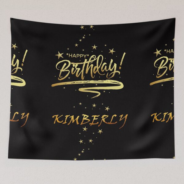 Item preview, HAPPY BIRTHDAY KIMBERLY : Unique & Special Gift that Customs on your Personal Name with an Enjoying & Lovely Design designed and sold by roji-world-shop.