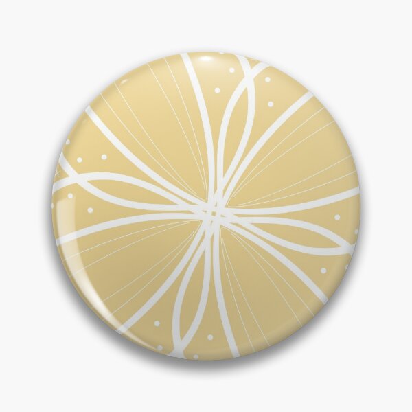 Subtle yellow symmetrical pattern Pin