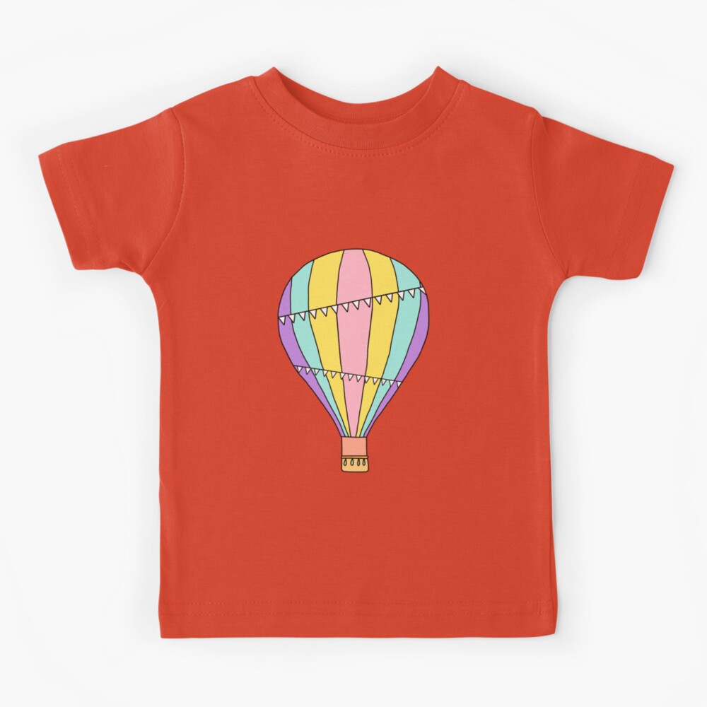 Hot Air Balloon Collar Shirt Design Template