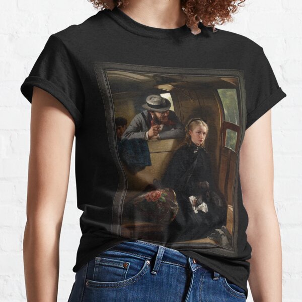 The Irritating Gentleman by Berthold Woltze Classical Art Old Masters Reproduction Classic T-Shirt