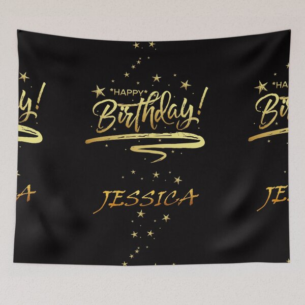 Item preview, HAPPY BIRTHDAY JESSICA : Unique & Special Gift that Customs on your Personal Name with an Enjoying & Lovely Design designed and sold by roji-world-shop.