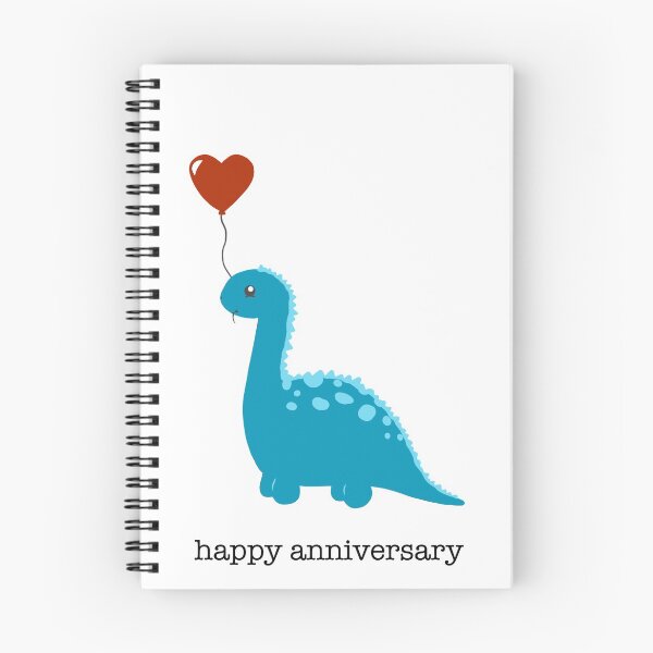 Item preview, Happy Anniversary Dino designed and sold by Tilly Scribbles.