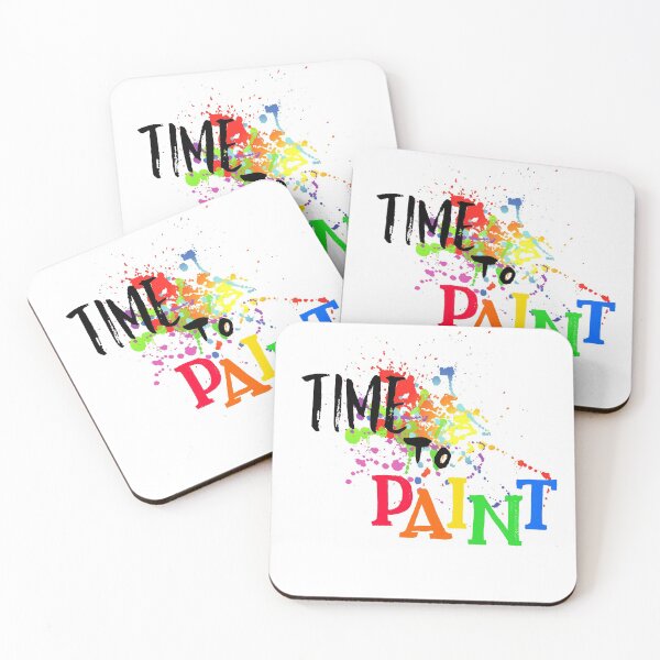 Item preview, Time to Paint artistic expressive color logo designed and sold by cre8iven8ive.