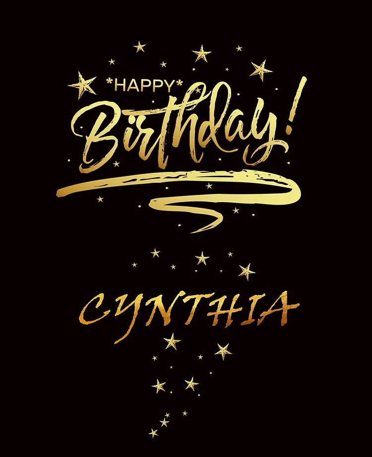 Copy Of Happy Birthday Cynthia Unique Special Gift That Customs On Your Personal Name With An Enjoying Lovely Design Ipad Case Skin