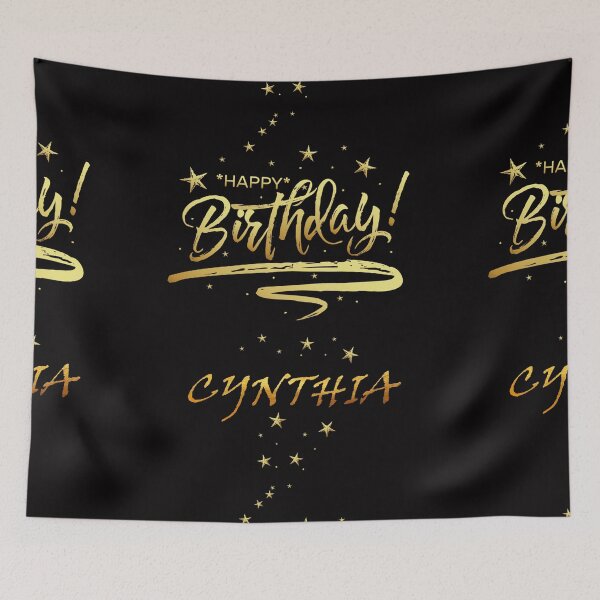 Item preview, Copy of HAPPY BIRTHDAY CYNTHIA : Unique & Special Gift that Customs on your Personal Name with an Enjoying & Lovely Design designed and sold by roji-world-shop.