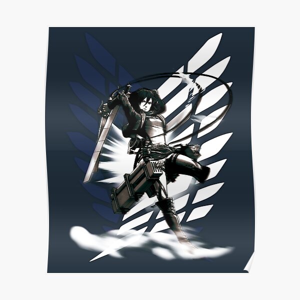 Shingeki no Kyojin - Mikasa Ackerman Póster