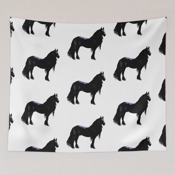 Item preview, Friesian horse, almost a silhouette  designed and sold by nonny.