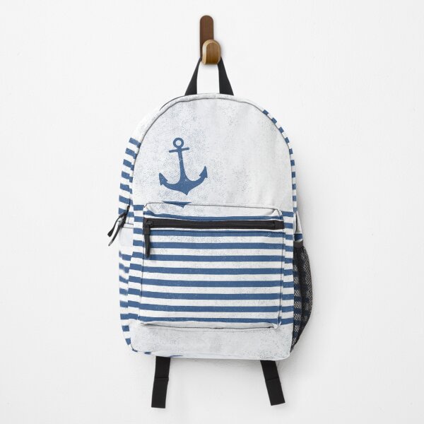 Item preview, Regatta anchor with stripes white blue vintage nautical marine for captains & amp; amp; amp; amp; amp; amp; amp; amp; amp; amp; amp; amp; amp; amp; amp; amp; amp; amp; amp; amp; amp; amp; amp; amp; amp; amp; amp; amp; Boat owner designed and sold by wunderfamily.