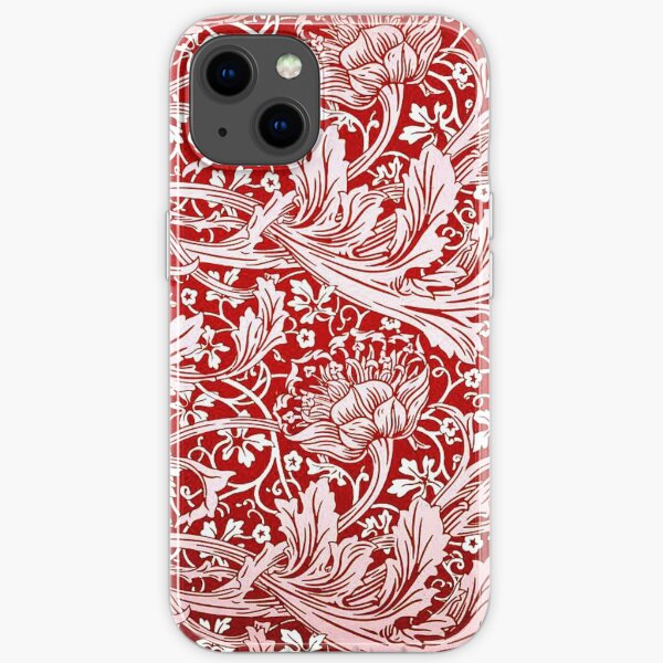 Arcadia, vintage pattern by William Morris iPhone Soft Case