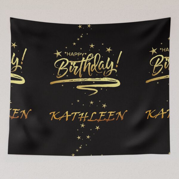 Item preview, HAPPY BIRTHDAY KATHLEEN : Unique & Special Gift that Customs on your Personal Name with an Enjoying & Lovely Design designed and sold by roji-world-shop.