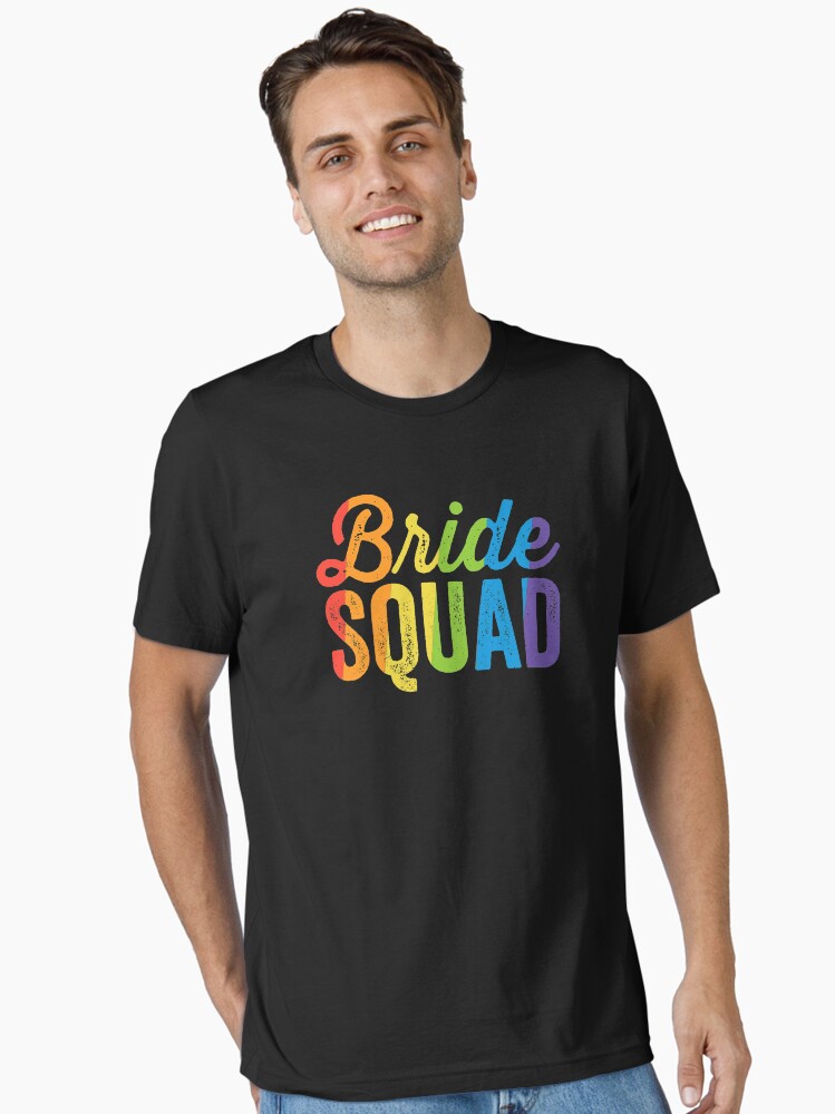 Bride Squad Shirt - Lgbt Pride Rainbow Flag Bachelorette Bride Squad Shirt - Lgbt Pride Rainbow Flag Bachelorette