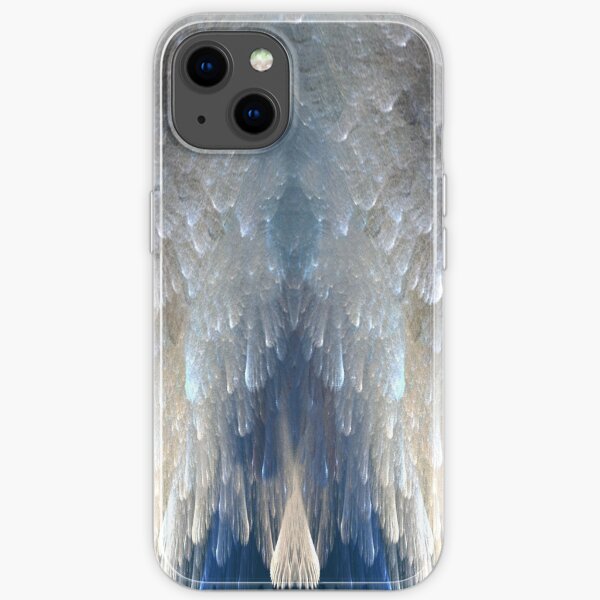Blue and Gold Angel Wings iPhone Soft Case