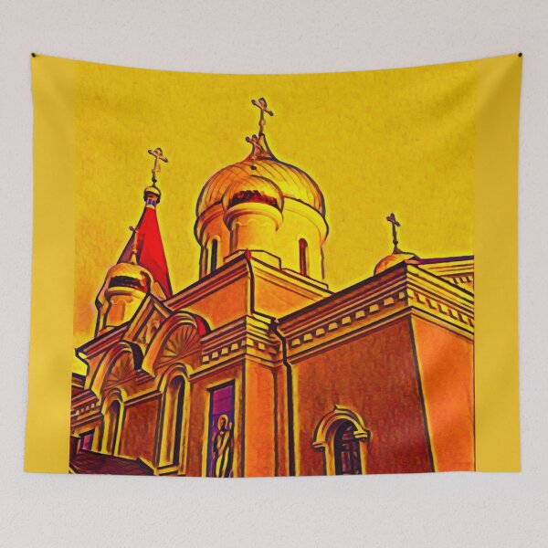 Item preview, Orthodox church with shining domes designed and sold by helenkaiy.