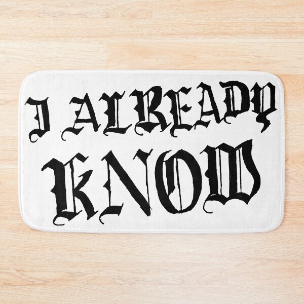 Item preview, I ALREADY KNOW designed and sold by baudrillier.