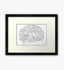 Enchanted forest brain Framed Print