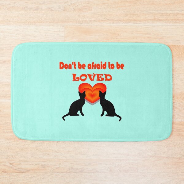 Item preview, Don't be afraid to be LOVED. A pair of cats designed and sold by helenkaiy.