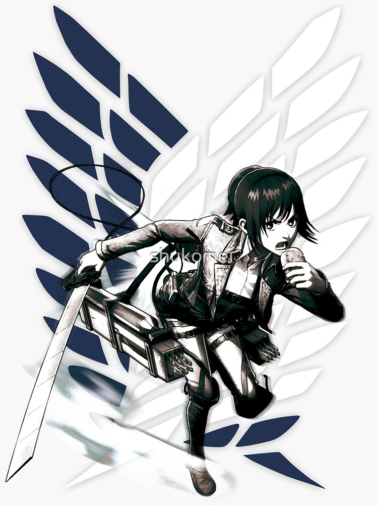 "Shingeki no Kyojin Sasha Blouse" Sticker by shukomei