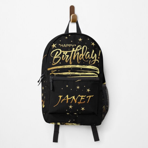Item preview, HAPPY BIRTHDAY JANET : Unique & Special Gift that Customs on your Personal Name with an Enjoying & Lovely Design designed and sold by roji-world-shop.