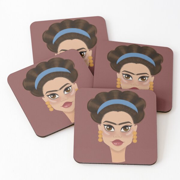Item preview, modern day stylized frida kahlo illustration designed and sold by aserialartist.
