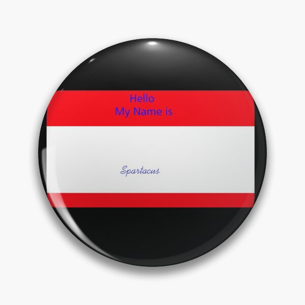 Item preview, Name tag Spartacus designed and sold by The Poette.
