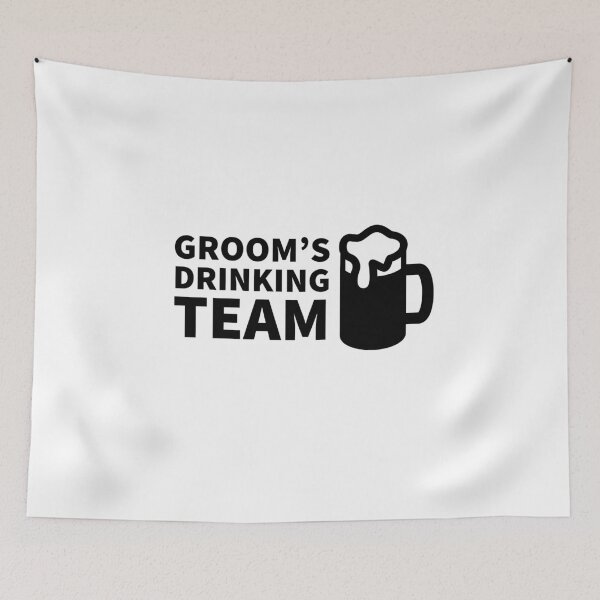 Item preview, GROOMS DRINKING TEAM - DRINKING - GROOM - WEDDING designed and sold by Tropical Blood.