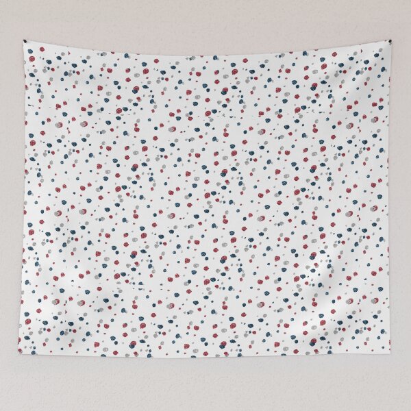 Item preview, Red Blue Dot Pattern designed and sold by Trio's Stuff.