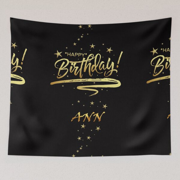 Item preview, HAPPY BIRTHDAY ANN : Unique & Special Gift that Customs on your Personal Name with an Enjoying & Lovely Design designed and sold by roji-world-shop.