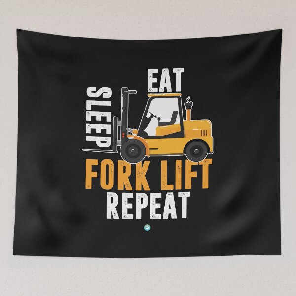 Item preview, Eat Sleep Forklift Repeat- Funny Forklifter Gift designed and sold by woormle.