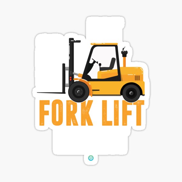 FORKLIFT LIFT SILHOUETTE FORKLIFTS GRAPHIC DECAL STICKER ART CAR WALL DECOR 