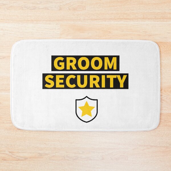 Item preview, GROOM SECURITY - FUNNY - WEDDING - TSHIRTS - COOL GROOM STUFF designed and sold by Tropical Blood.