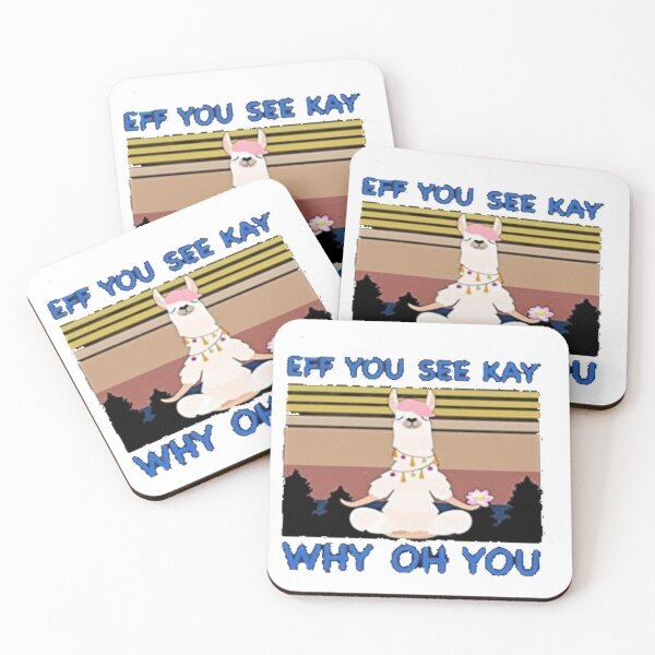 Item preview, PIRDA Eff You See Kay Why Oh You Llamaste Yoga Vintage Funny T Shirt Shirt designed and sold by Trendy Shirts.