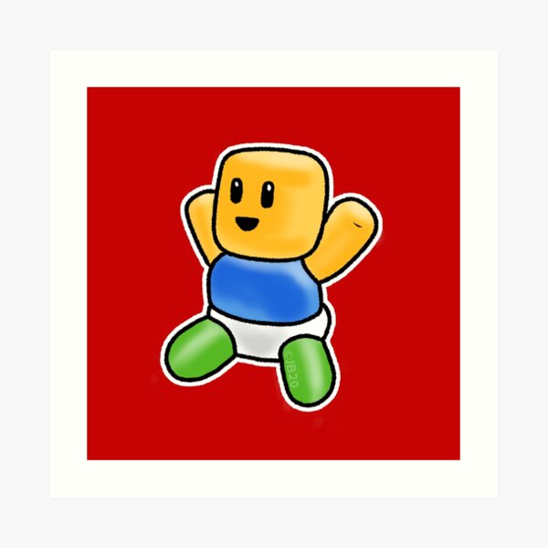 Oof Baby Noob Art Print By Pickledjo Redbubble - transparent baby noob roblox