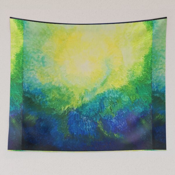 Item preview, Underwater Sun - Original Acrylic Abstract Painting designed and sold by baudrillier.