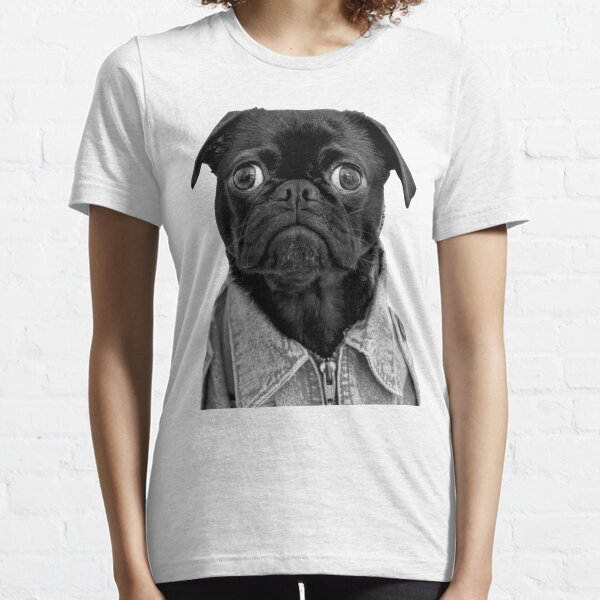 Black Pug Face Gifts Merchandise Redbubble - sad pug roblox