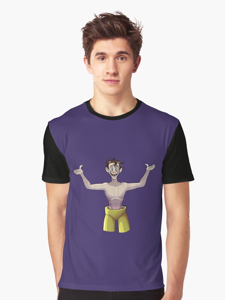 purple guy shirt