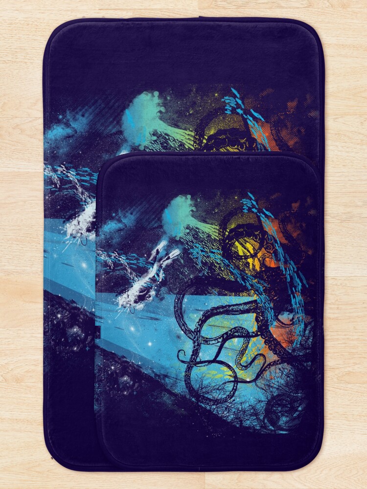 Alternate view of diving danger Bath Mat