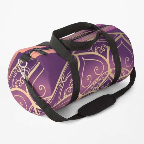 Cosmic Gold Mandala Duffle Bag