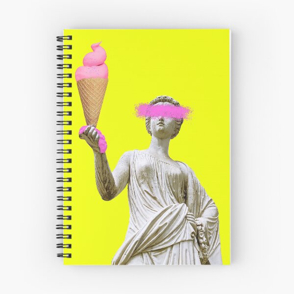 Artikelvorschau, Collage zeitgenössischer Kunst. Skulptur Renaissance Frau und großer Eiscreme-T-Shirt Druck entworfen und verkauft von JenyaPo.