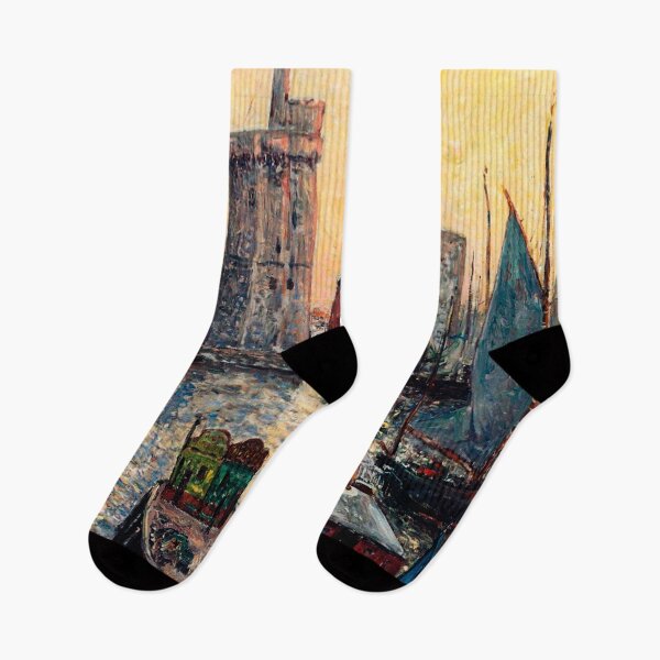 Item preview, The Port of La Rochelle at Twilight-Maxime Maufra designed and sold by LexBauer.