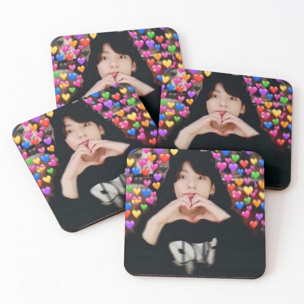 Item preview, bts jungkook heart meme designed and sold by inniesart.