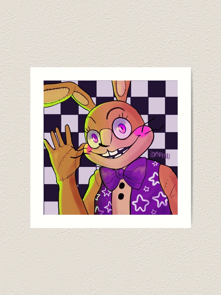 Five nights at Freddie's Glitchtrap  Art Print for Sale by Louaffi Shop