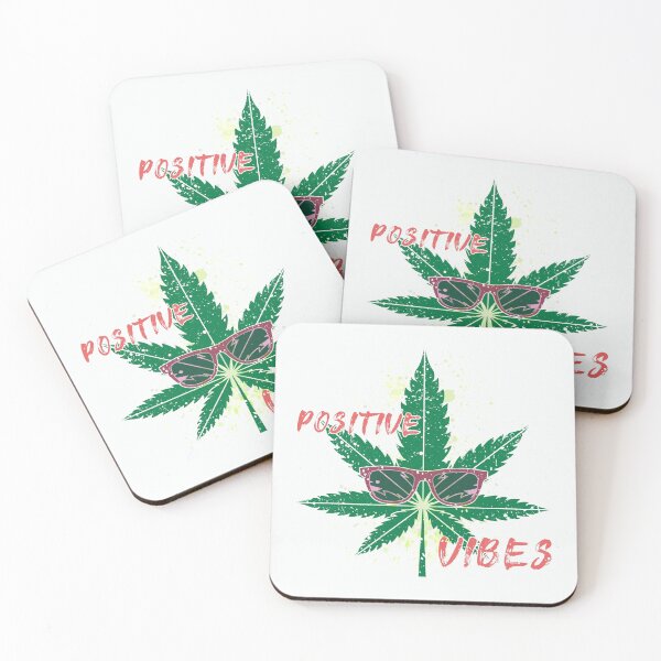 Item preview, Positive vibes, weed leaf designed and sold by psychoshadow.