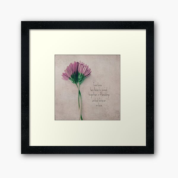 Item preview, Two lives, two hearts joined together in friendship united forever in love designed and sold by Nicola  Pearson.