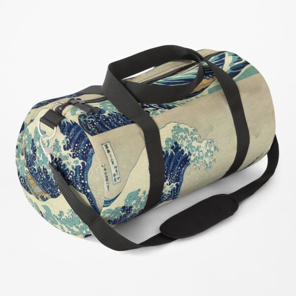 Hokusai, The Great Wave off Kanagawa, Japan, Japanese, Wood block, print. Duffle Bag