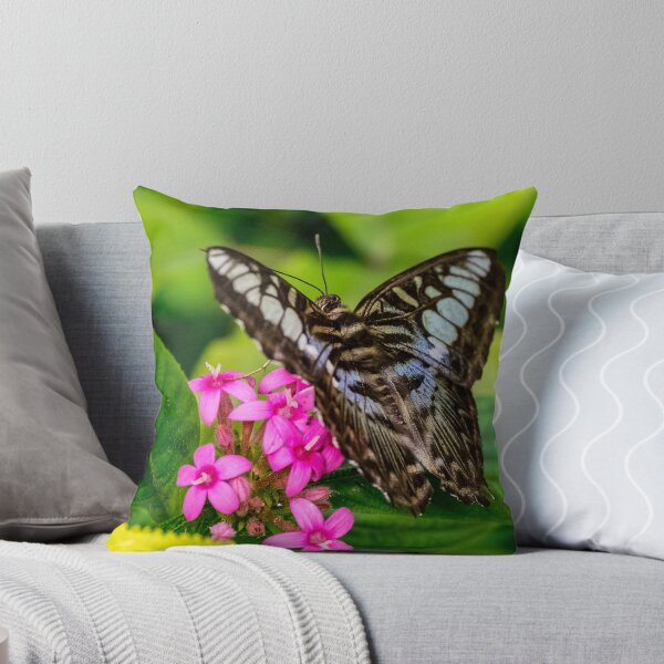 Artikelvorschau, Schmetterling und rosa Blumen entworfen und verkauft von iCimages.net.