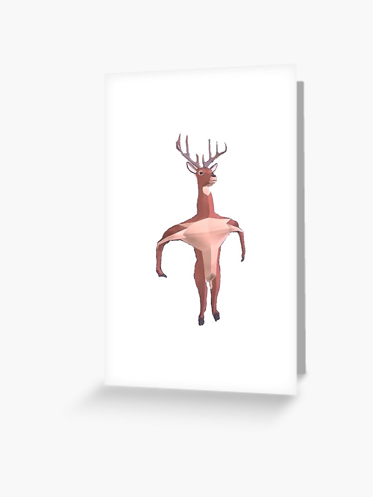 Running deer simulator funny Gift. Greeting Card for Sale by
