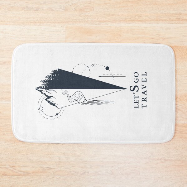 Item preview, Compass. Let's Go Travel. Motivational Quote. Adventure, Travel, Wanderlust. designed and sold by Sloth Astronaut.