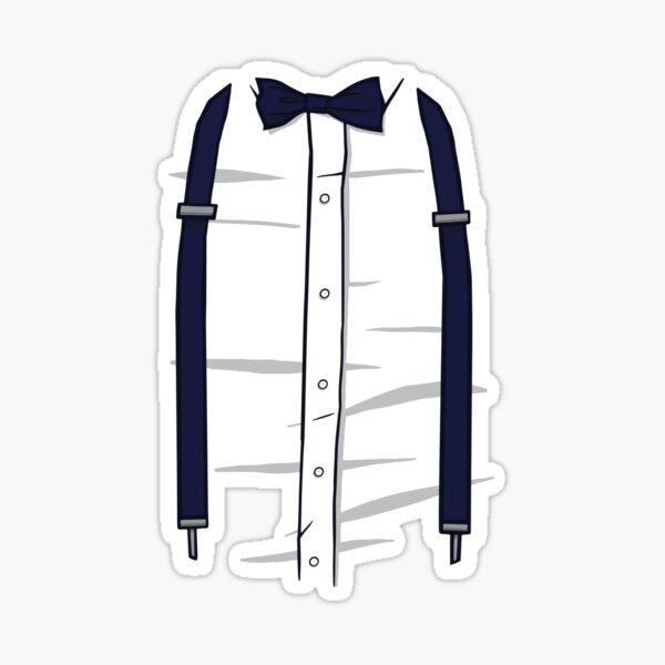 Tuxedo Suit Stickers Redbubble - dapper suit black tie transparant roblox